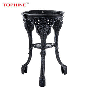 Commercial Contract TOPHINE Vintage Furniture Antique Style Black Cast Iron Pedestal Table Bases 